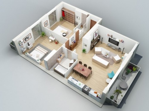 Desain Rumah Minimalis Modern Dengan 3 Kamar