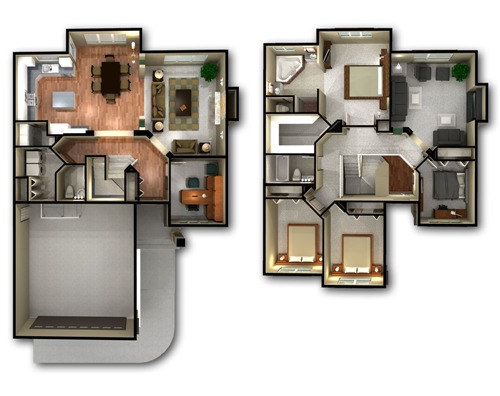 Contoh rumah minimalis 2 lantai type 36