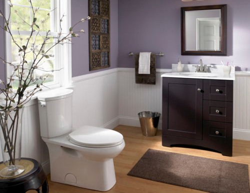 Desain interior kamar mandi minimalis (Lowes)