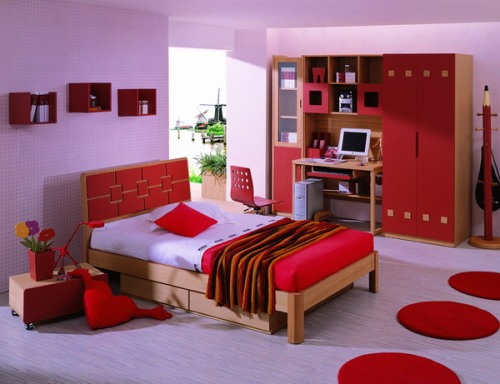 Kamar tidur utama dengan kombinasi 2 warna (Zerodecor)