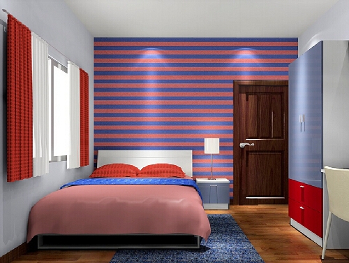 Desain Interior Kamar Tidur Minimalis Dengan Warna Biru Rumahminimalis Com